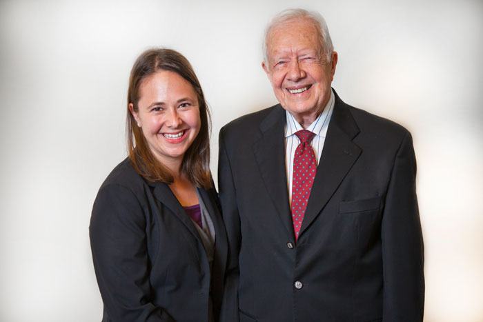 Jimmy Carter and Lauren Godfrey