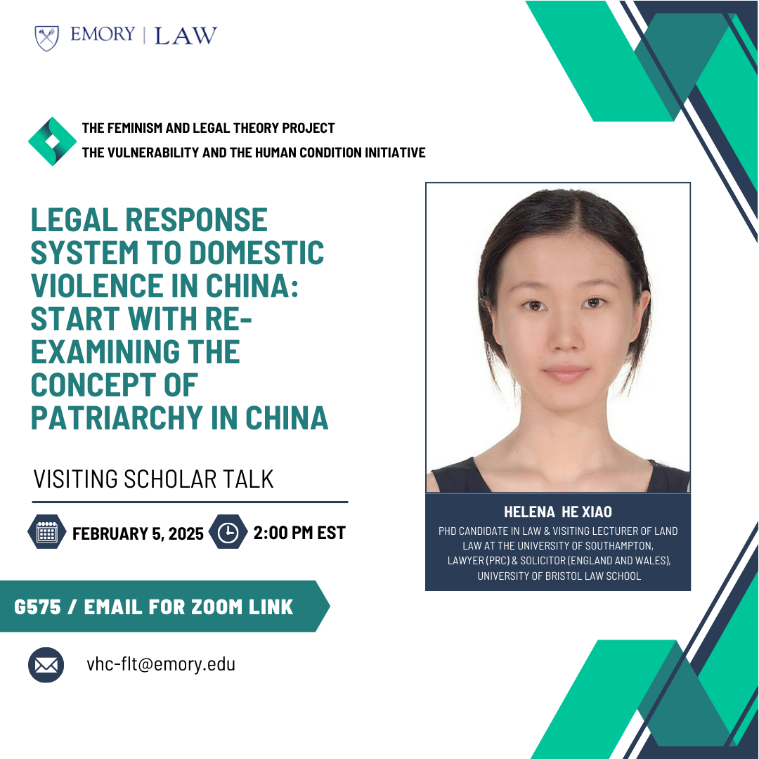 Legal Response System to Domestic Violence in China: Start With Re-Examining the Concept of Patriarchy in China